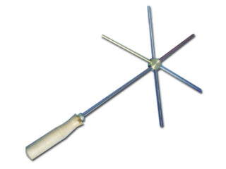 Aparato para demostrar conductividad 5 metales diferentes