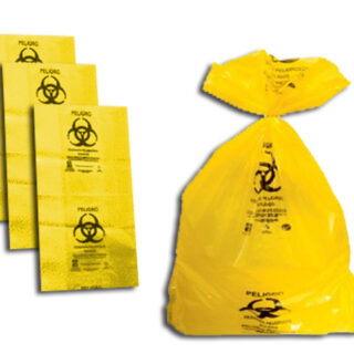 Bolsa 46x50 amarillo para residuos peligrosos