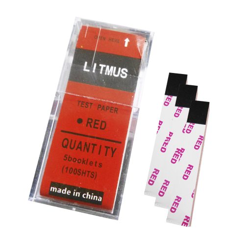 Papel rojo caja con 100 tiras Distribuidora de laboratorios JVC