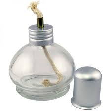 Lampara de cristal para alcohol